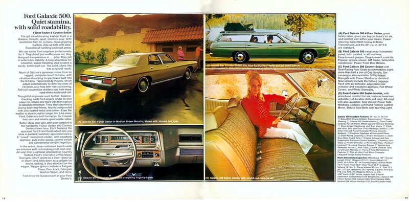 1972 Ford Brochure Page 1